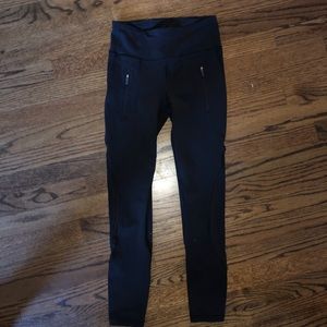 Lululemon leggings with zippers